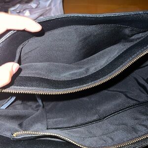 Black Nine West Bag with small accessories bag NWT